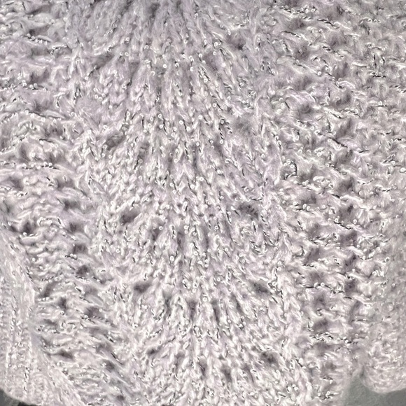 Heartloom lilac Cable Knit long sleeve sweater women’s Small - Picture 3 of 9